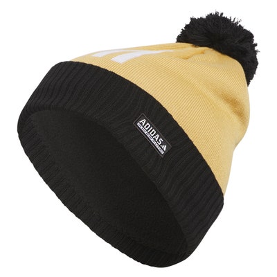 adidas Golf Beanie - 3 Stripe Pom - Oat AW24