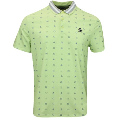 Original Penguin Golf Shirt - All Over Icon Polo - Shadow Lime AW24