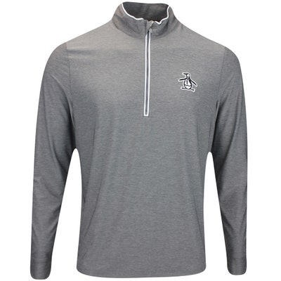 Original Penguin Golf Pullover - Tour Performance Earl - Grey Htr AW24