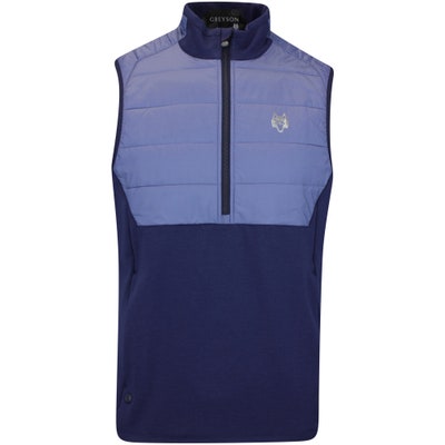 Greyson Golf Gilet - Gratiot Hybrid QZ Vest - Maltese Blue AW24