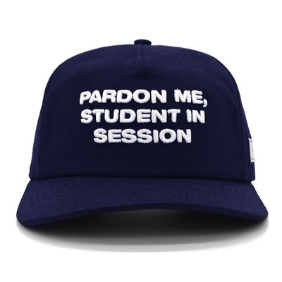 Students Golf Cap - Pardon Me Snapback - Navy AW24