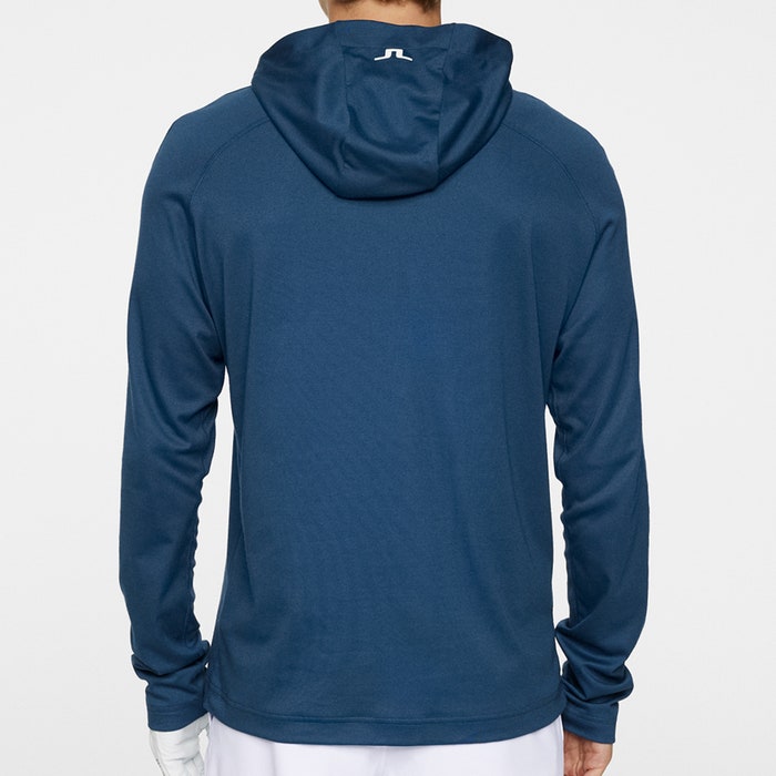J.Lindeberg Golf Mid Layer - Mario QZ Hoodie - Key Largo PS25