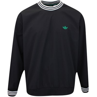 adidas Golf Pullover - Rolling Links DWR Wind Crew - Black AW24