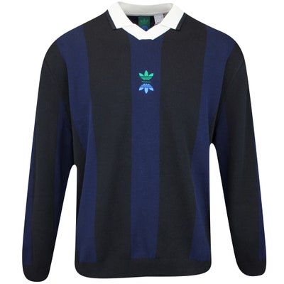 adidas Golf Shirt - Rolling Links LS Knit Polo - Black AW24