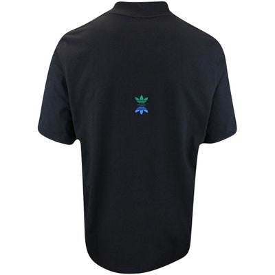 adidas Golf Shirt - Rolling Links Mock Neck Polo - Black AW24