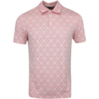 adidas Golf Shirt - TOUR Heat.RDY Jacquard Polo - Semi Pink Spark AW24