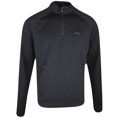 BOSS Golf Pullover - Sweat Active QZ - Black SP25