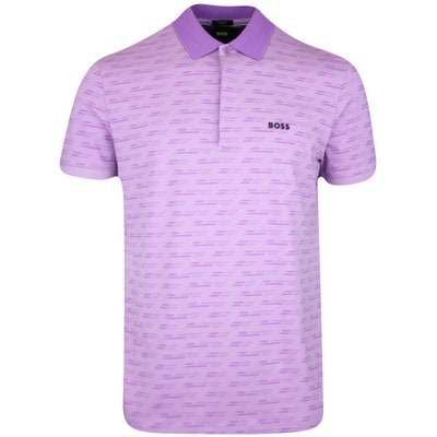 BOSS Golf Shirt - Paddy Tape AO Print Reg. Fit - Rhapsody SP25