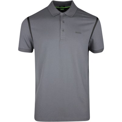 BOSS Golf Shirt - Paddy Tape Reg. Fit - Asphalt SP25