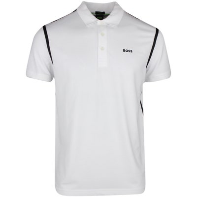 BOSS Golf Shirt - Paddy Tape Reg. Fit - Bright White SP25