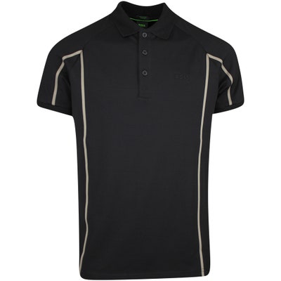 BOSS Golf Shirt - Paddy Tape Regular - Black WI24