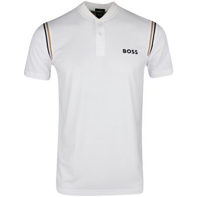 BOSS Golf Shirt - Pariq MB 8 Slim - Bright White SP25