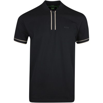 BOSS Golf Shirt - Pariq QZ Regular - Black WI24