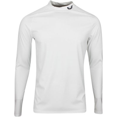 Castore Golf Base Layer - LS Mock Neck - White AW24
