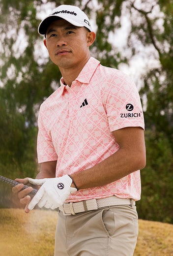 Collin Morikawa - US Open Saturday - adidas Jacquard Golf Shirt 2024