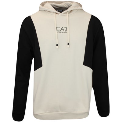 EA7 Golf Pullover - Athletic Colour Block Hoodie - Whitecap AW24