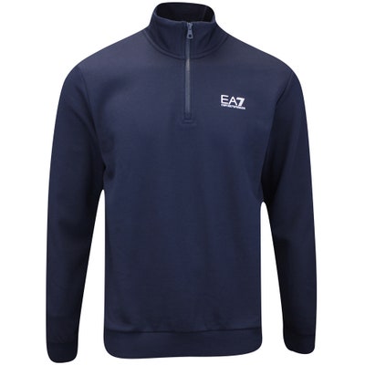 EA7 Golf Pullover - Core Identity QZ - Armani Blue AW24