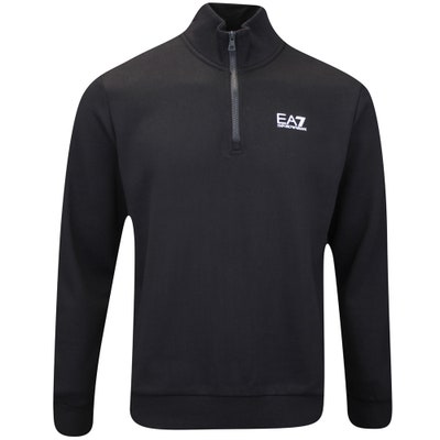 EA7 Golf Pullover - Core Identity QZ - Black AW24
