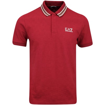 EA7 Golf Shirt - Pro Jacquard Polo - Syrah AW24