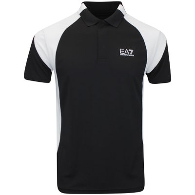 EA7 Golf Shirt - Ventus7 Pro Polo - Black AW24