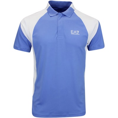 EA7 Golf Shirt - Ventus7 Pro Polo - Granada Sky AW24