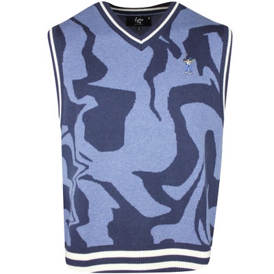 Eastside Golf Jumper - Knitted Sweater Vest - Midnight Navy LCD AW24