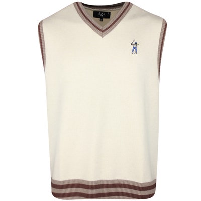 Eastside Golf Jumper - Knitted Sweater Vest - Pumice AW24