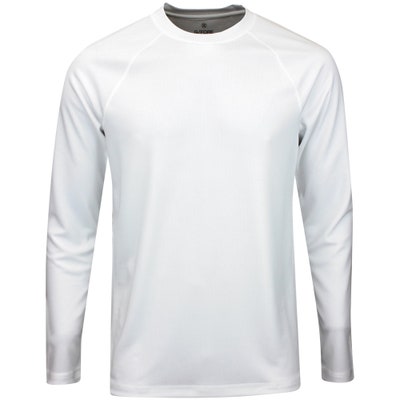 G/FORE Golf Base Layer - Links Honeycomb Crew - Snow FA24