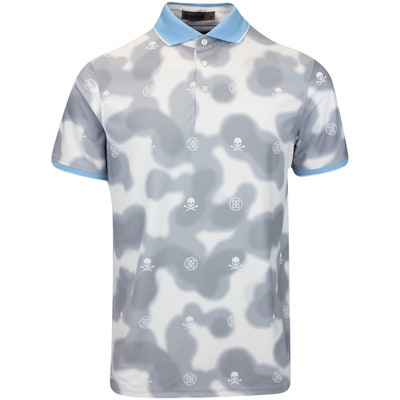 G/FORE Golf Shirt - Blur Icon Camo Tech Pique - Snow FA24