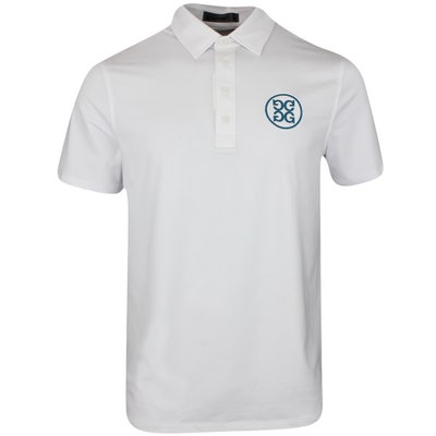 G/FORE Golf Shirt - TOUR G/Tab Tech Jersey Polo - Snow AW24