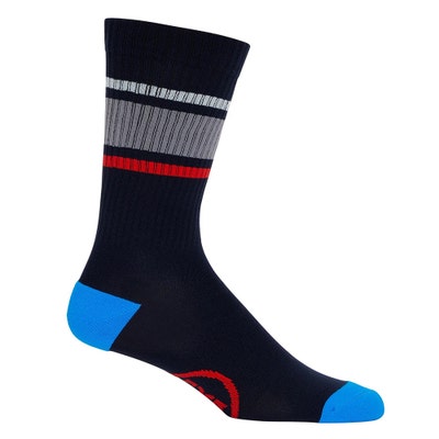 G/FORE Golf Socks - Stripe Ribbed Crew - Twilight SS24