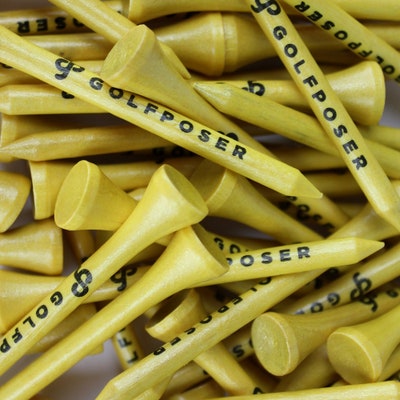 Golfposer GP Golf Tees - Champagne Gold - Pack of 50