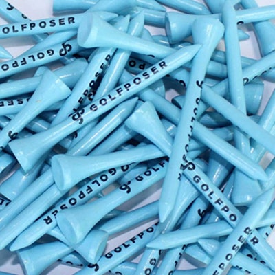 Golfposer GP Golf Tees - Coastal Blue - Pack of 50