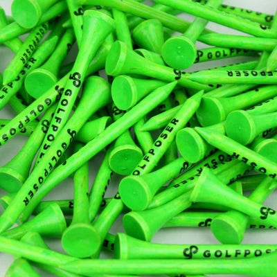 Golfposer GP Golf Tees - Kermit Green - Pack of 50