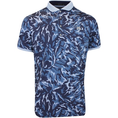 Greyson Golf Shirt - Midas Wolf Camo Polo - Fjord AW24