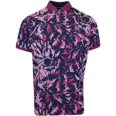 Greyson Golf Shirt - Midas Wolf Camo Polo - Willowherb AW24