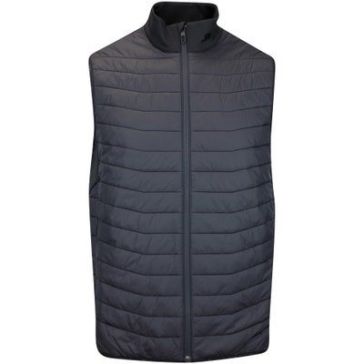 J.Lindeberg Golf Gilet - Holden Quilt Hybrid Vest - Black AW24
