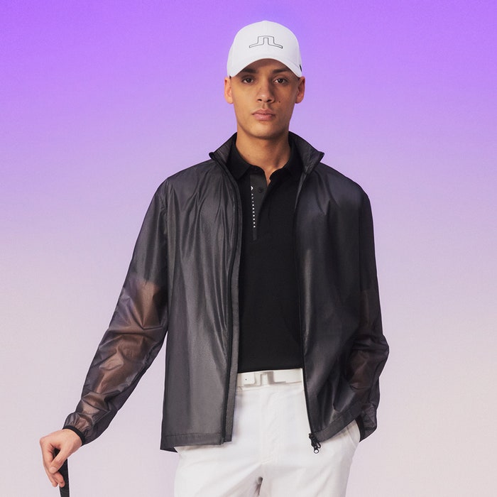 J.Lindeberg Golf Jacket - Tyler Wind FZ - Black PS25
