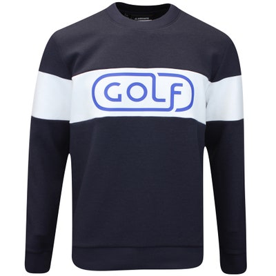 J.Lindeberg Golf Jumper - Kameron Crew Neck Sweater - JL Navy AW24