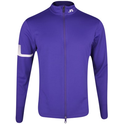 J.Lindeberg Golf Mid Layer - Heath FZ Mid - Deep Wisteria PS25