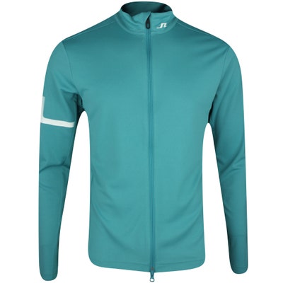 J.Lindeberg Golf Mid Layer - Heath FZ Mid - Teal PS25