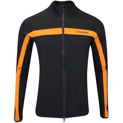 J.Lindeberg Golf Mid Layer - Jarvis FZ - Persimmon Orange AW24