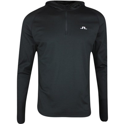J.Lindeberg Golf Mid Layer - Mario QZ Hoodie - Black PS25