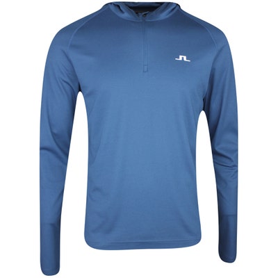J.Lindeberg Golf Mid Layer - Mario QZ Hoodie - Key Largo PS25