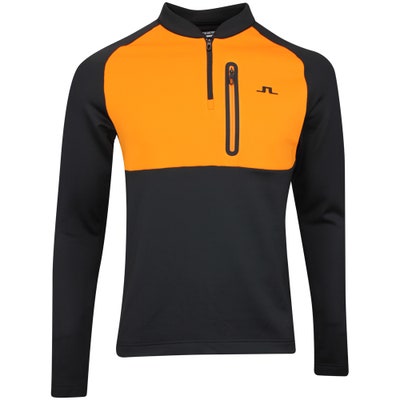 J.Lindeberg Golf Pullover - Adam QZ - Black AW24