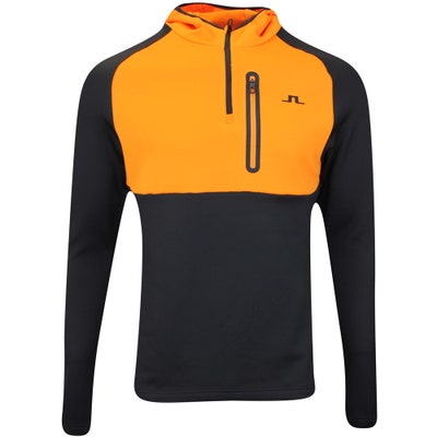 J.Lindeberg Golf Pullover - Adam QZ Hoodie - Black AW24