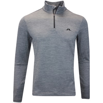J.Lindeberg Golf Pullover - Destry QZ Mid - Dark Grey Mel. AW24