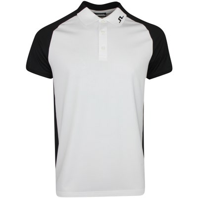 J.Lindeberg Golf Shirt - Calle Regular Fit - White PS25