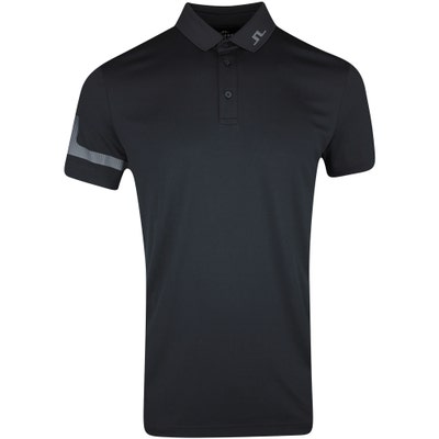 J.Lindeberg Golf Shirt - Heath Regular Fit - Black PS25