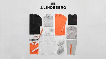 J Lindeberg Lava Orange Colour Drop Laydown